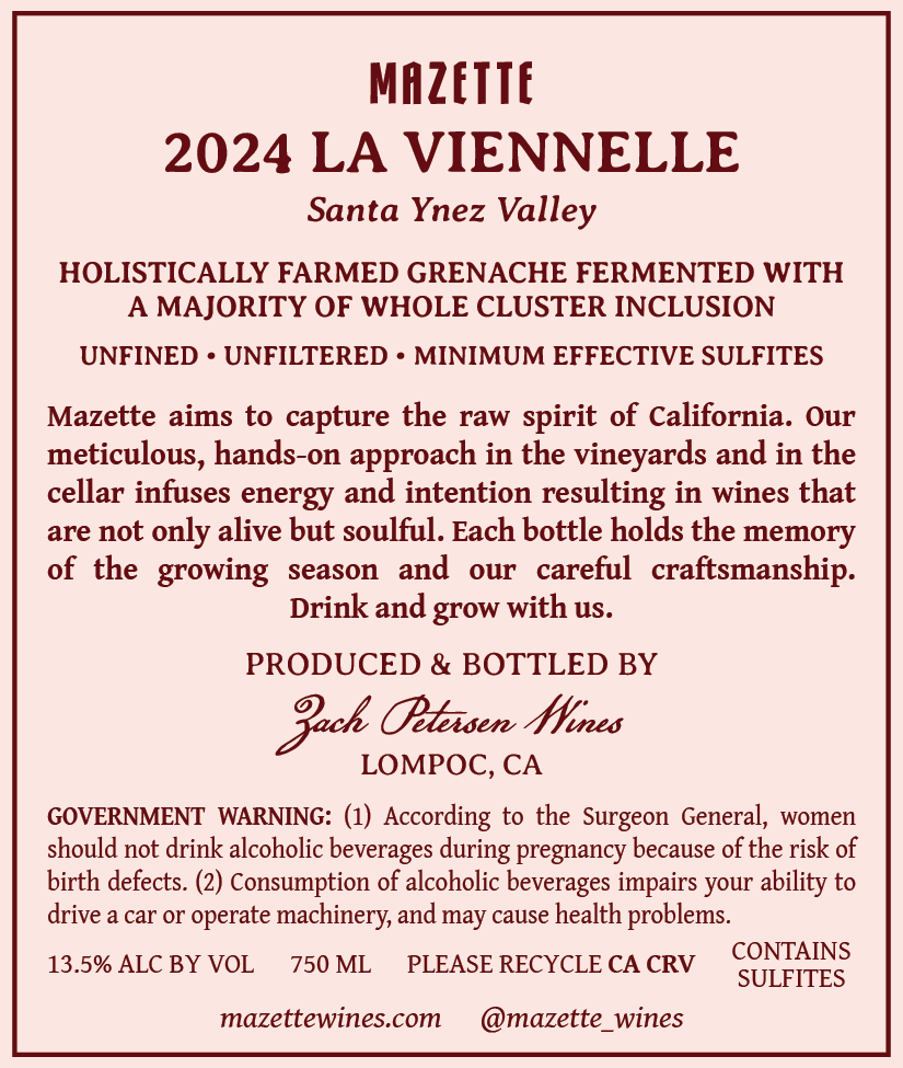 2024 "La Viennelle" Grenache