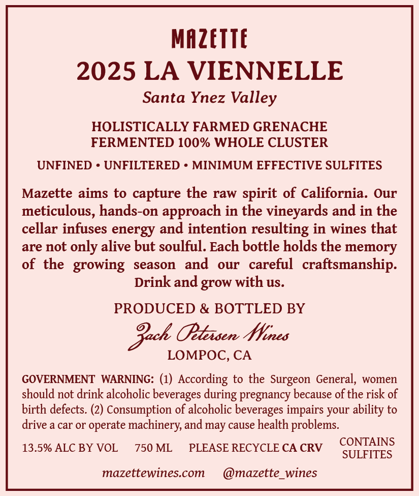 2025 "La Viennelle" Grenache